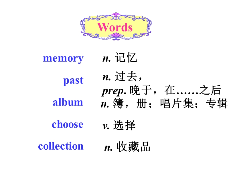 冀教版英语八年级上unit3lesson14happymemories课件